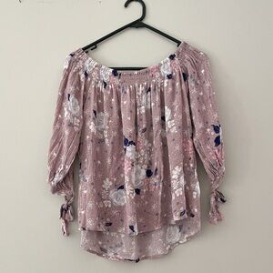 ONE ❤️ CLOTH Floral Off-Shoulder Blouse‎ – Size M